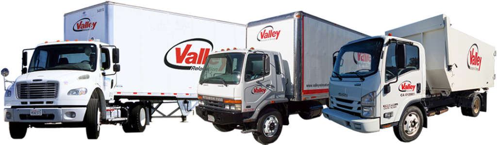 Sacramento Moving Company Valley Relocation's example of truck fleet