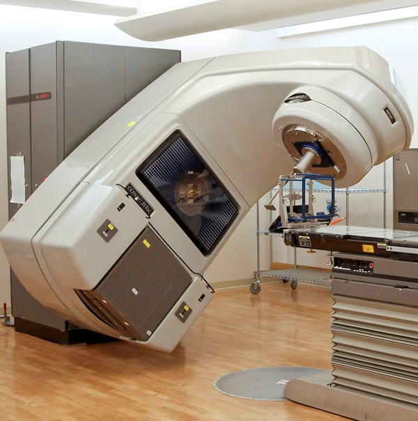 A Cat Scan Machine is moved into place
