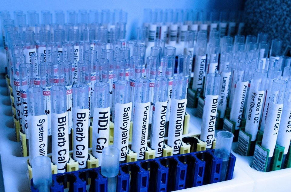 Biological samples in tubes   