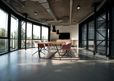 A board office in a newly set up office