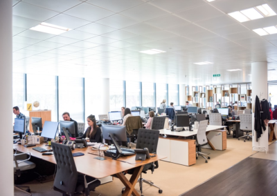 Employees working in an office