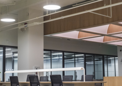 Cubicles in a corporate office