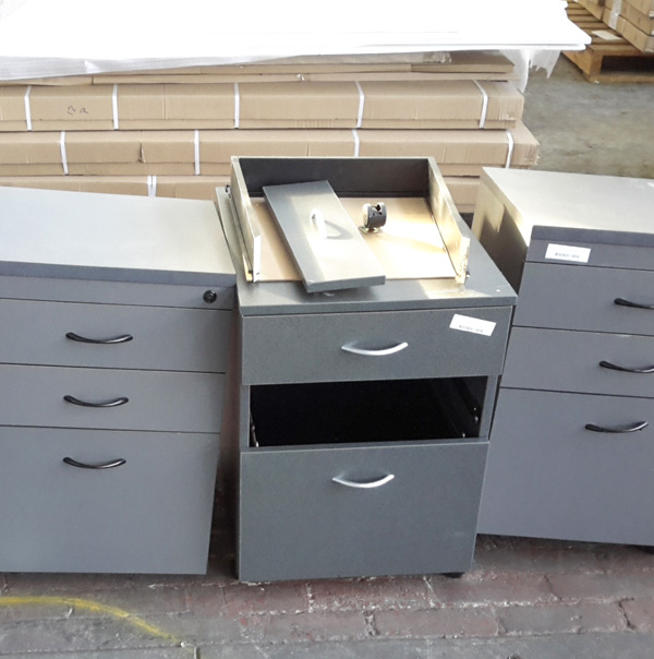A filing cabinet out for e-disposal services. 