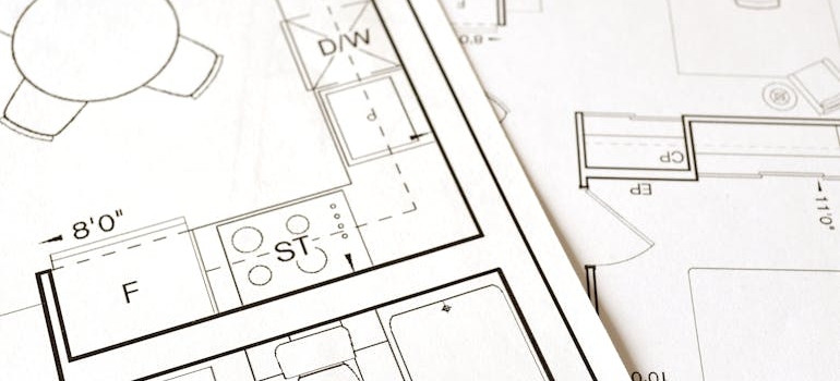 Office layout plan.