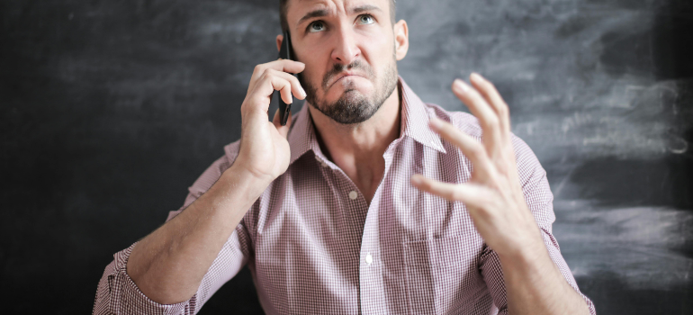 frustrated man