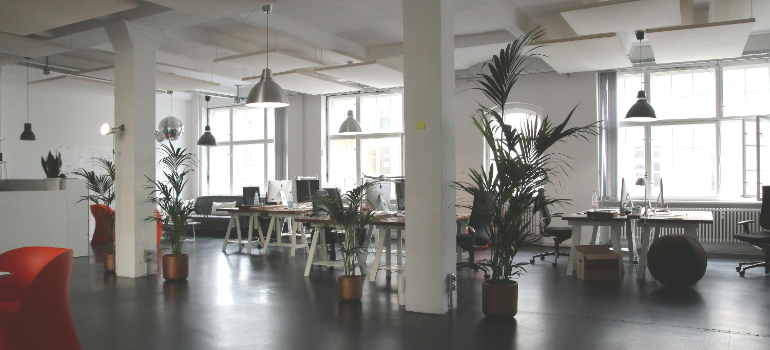 commercial relocation in Cupertino made this office look like this 