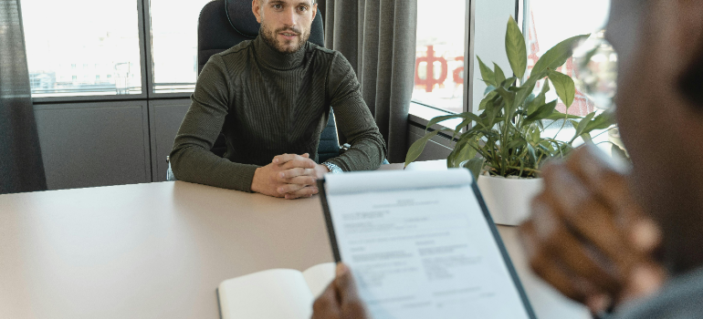 kickstart your career after moving to Benicia and go to a job interview 