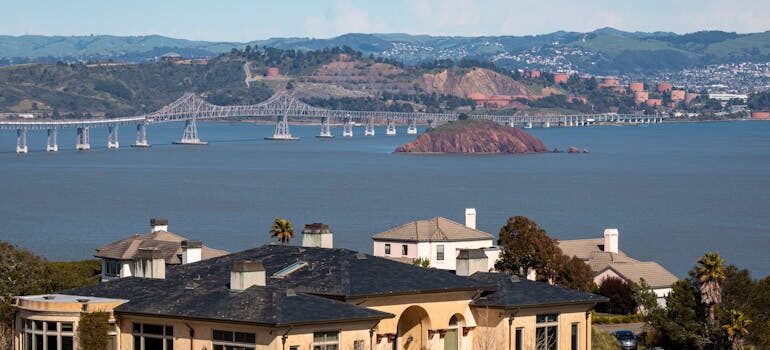 Buildings in front of San Francisco Bay