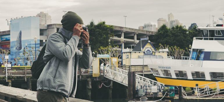 A man taking photos