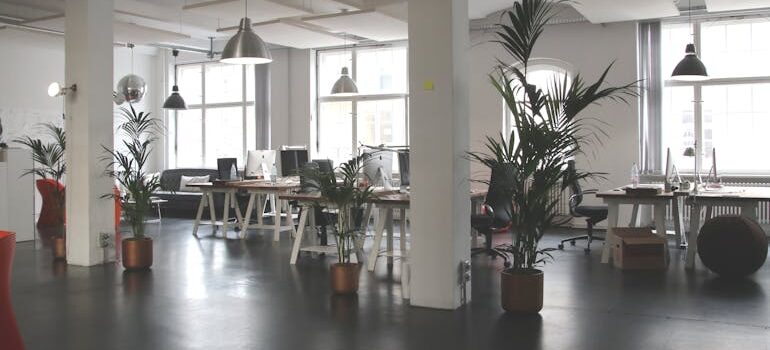 The environmental impact of business relocation because of office furniture